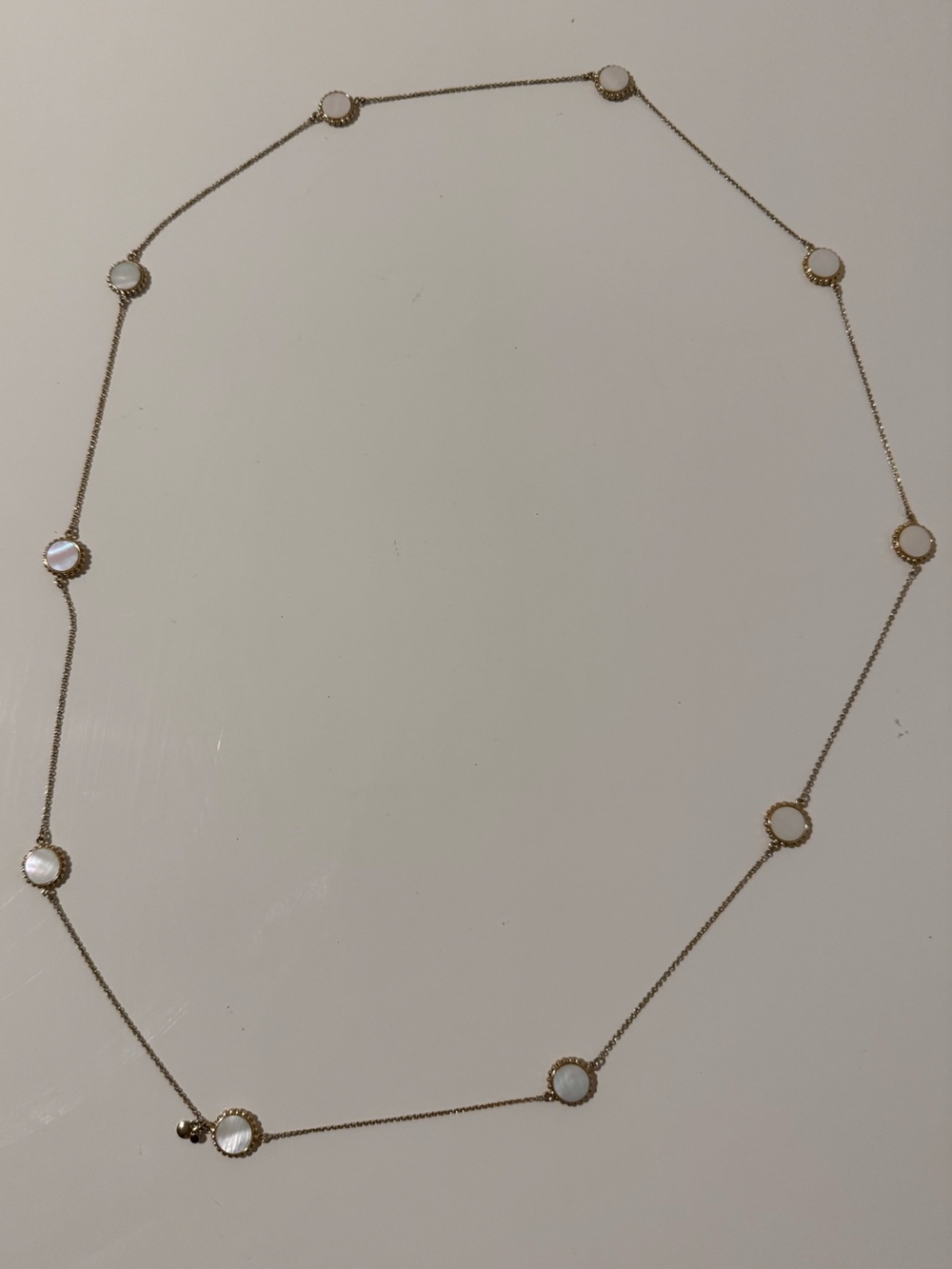 Ann Taylor Gold-Tone Circle Link Station Necklace